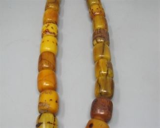 $30.00, Chunky Amber beads 28"