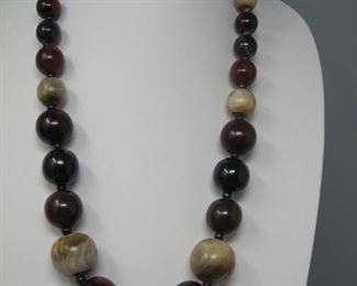$12.00, Artisan Wood Necklace 26"