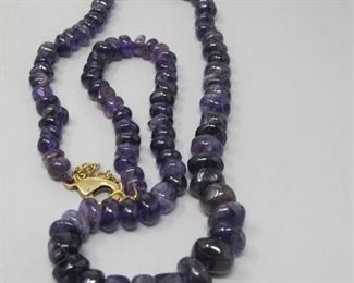 $8.00, Amethyst necklace 18"