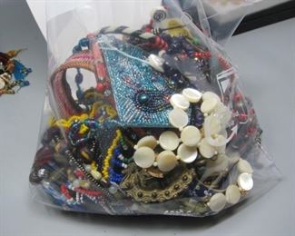 $60.00, 2 bags of jewelry & beads