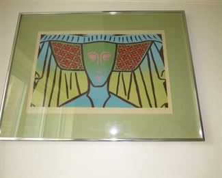 $250.00, William R. Stolpin serigraph, signed "Katherine Quatremayne" 5/90, 20 x 13"