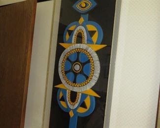 $350.00, Unsigned 44 x 18" in lucite case