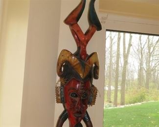 $125, African mask 32" long