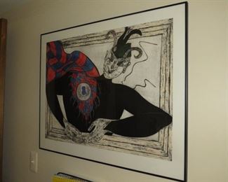 $250.00, 34 x 27 ", C. A. Silver Ragheb, collegraph hand colored