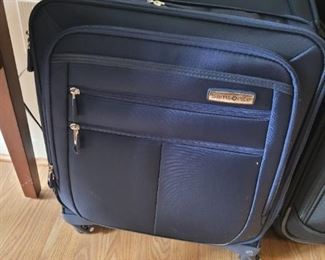 $20.00, Blue Samsonite suitcase , VG, 22 X 15 x 9"