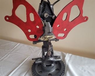 $100.00, Modernist metal Sculpture by Peterson 25"