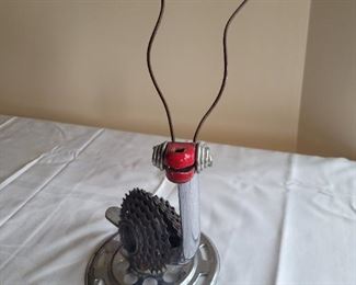 $25.00, metal sculpture snail 14"