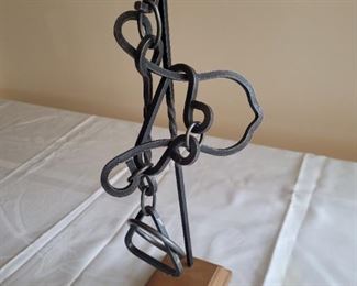 $25.00, Lock sculpture 15"
