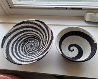$35.00, African Telephone wire baskets 7"