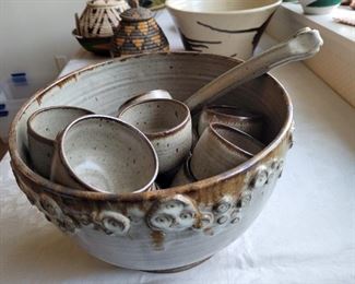 $25.00, Studio Art Pottery Punch bowl VG condition