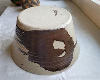 $75.00, Large signed Studio Art pottery pot 14 x 8"