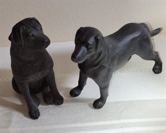 $20.00, 6" black labs pottery and sand