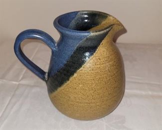 $15.00, Studio art Pottery pitcher 10"
