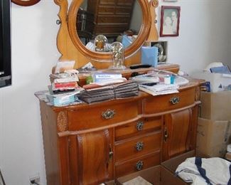 Dresser with mirror