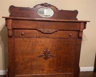 Wow! A rare find ! Antique oak Murphy bed 