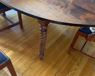 CLOSE UP OF TABLE LEG