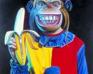 monkeyshriner; glyee art by the famous artist for the Dandy Warhols album shoot; MAKE AN OFFER; MUST SELL!!!!!!!!!!!!!!!