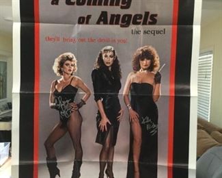 48.00 signed original poster by Ginger Lynn and Kelly Nichols; with flyer from my show where it was autographed