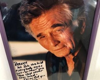 make an offer;  Peter Falk autographed photo to his agent Renee