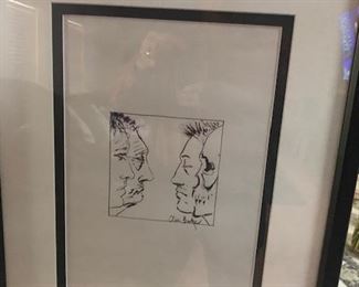 4,500 - 12,000  each/MAKE YOUR OFFER/MUST SELL; original Clive Barker art/framed as displayed in the American Horror Museum at Spookyworld Themepark in Berlin; with COA and other materials