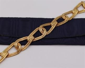 JEWELRY. M. Buccellati 18kt Gold Woven Bracelet.
