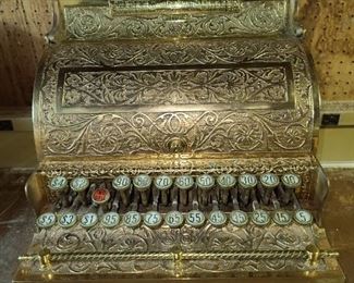 ORIGINAL Brass Cash Register Manufactured By The National Cash Register Company