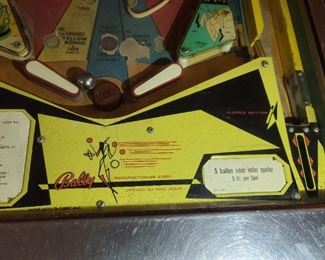 ORIGINAL Bally See Saw Pinball Machine (Wiring Intact With Original Key!)