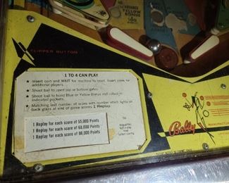ORIGINAL Bally See Saw Pinball Machine (Wiring Intact With Original Key!)