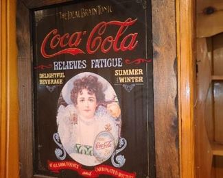 Coca Cola Framed Mirror
