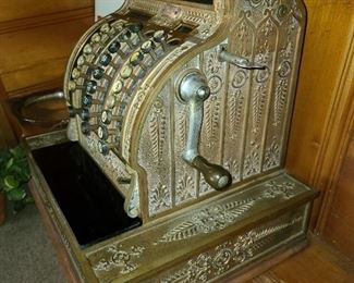 ORIGINAL Brass Cash Register Manufactured By The National Cash Register Co.