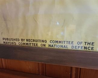 "The Call To Duty, Join The Army, For Home And Country" Vintage WWI Poster 