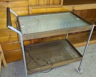 Vintage Electrified Tea Cart