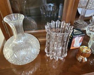 Crystal, Cut Glass, And Clear Stemware
