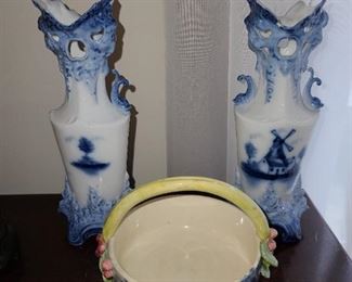 Blue & White Porcelain Vases