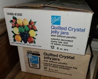 Ball Quilted Crystal Jelly Jars (In The Original Box!)