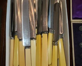 Vintage Bakelite Handle Butter Knives