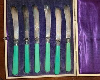 Vintage Butter Knife Set In Box