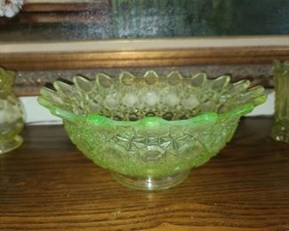 Yellow Vaseline Glass Collection