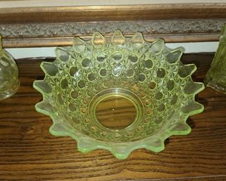 Yellow Vaseline Glass Collection