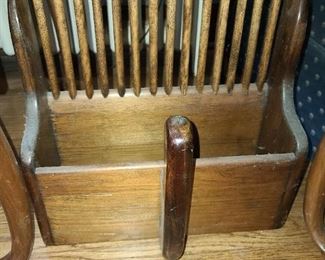 Antique Wooden Cranberry Primitive Scoop