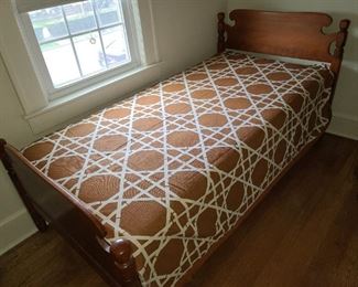Wooden Headboard & Footboard