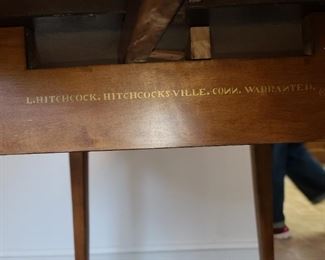L. Hitchcock Hitchcockville Furniture Wooden Table W/ 2 Drop Leaves