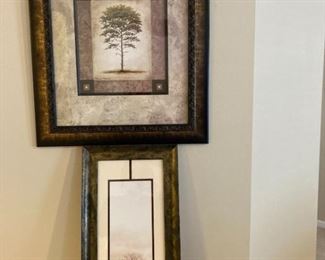 2 Framed Tree Prints