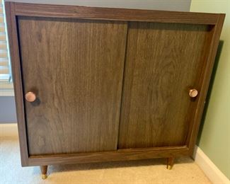 1970s Cabinet with Double Sided Sliding Doors