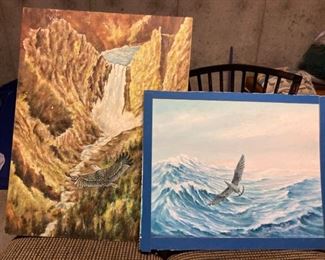 Eagle and Seagull Paintings