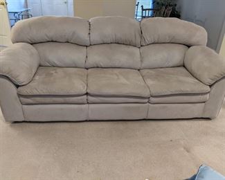 Ultra Suede Sofa and Loveseat Set