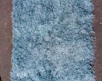 Blue Shag Rug