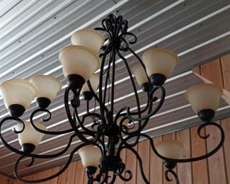 Very large swing arm Chandelier