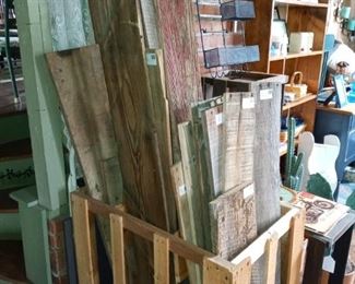 Reclaimed wood in various sizes (this item does not reduce in price)