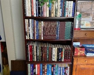 Assorted Books/Wooden Bookshelf